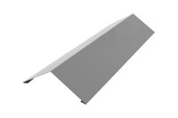 Планка конька плоского для металлочерепицы ЦИНК 145*145 0.45мм 2М 