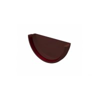 Заглушка желоба универсальная ПВХ GrandLine коричневая(RR32)